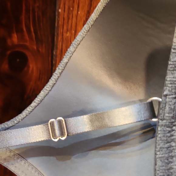 Gray Ribbed Bra - Picture 4 of 6